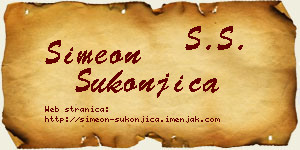 Simeon Sukonjica vizit kartica